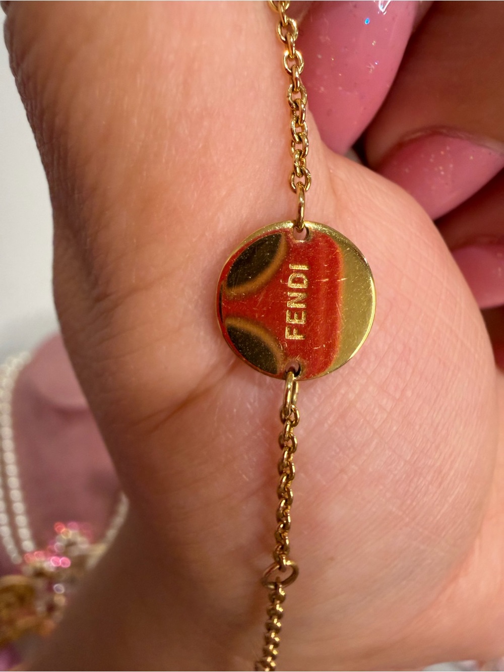 Fendi F is Fendi Bracelet with Crystals - Picture 6 of 12